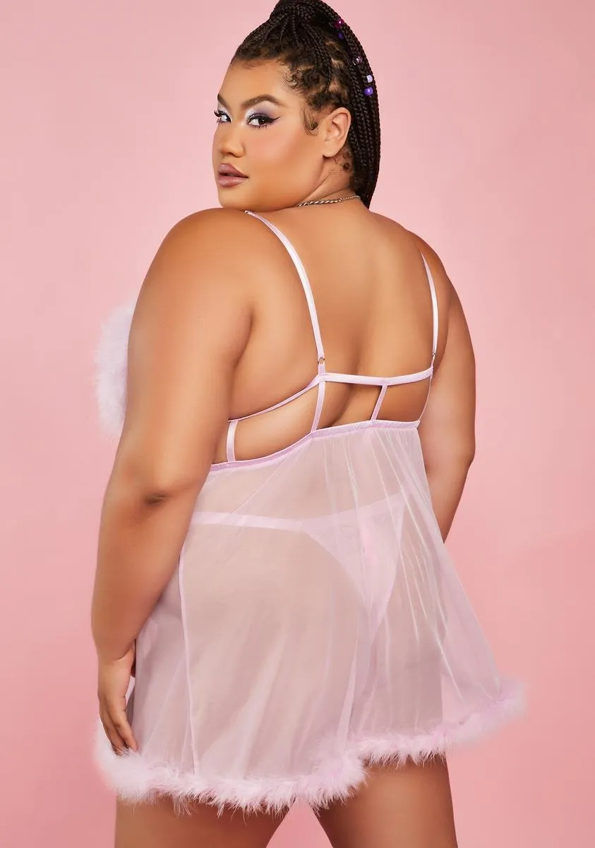 Plus Lavender Lavish Me Tonight Lingerie Set sold by Dolls Kill product image thumbnail 4