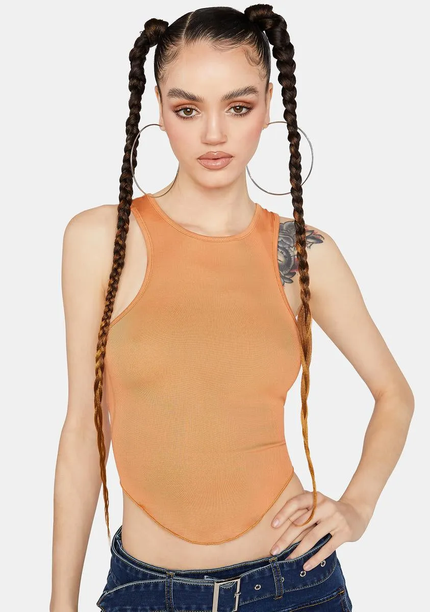 Rust Making A Mess Tank Top sold by Dolls Kill