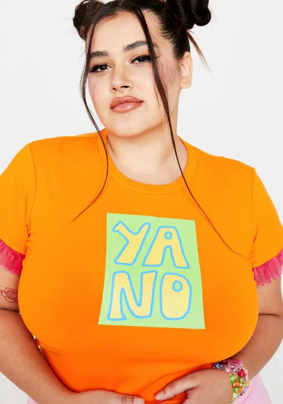 Plus Sassy Ruffle Graphic Tee sold by Dolls Kill