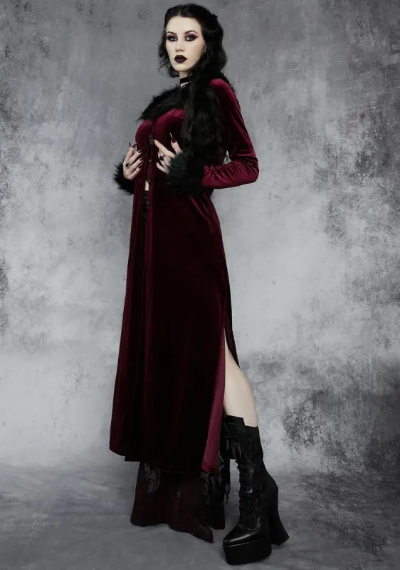 Ashes Of Despair Velvet Duster sold by Dolls Kill