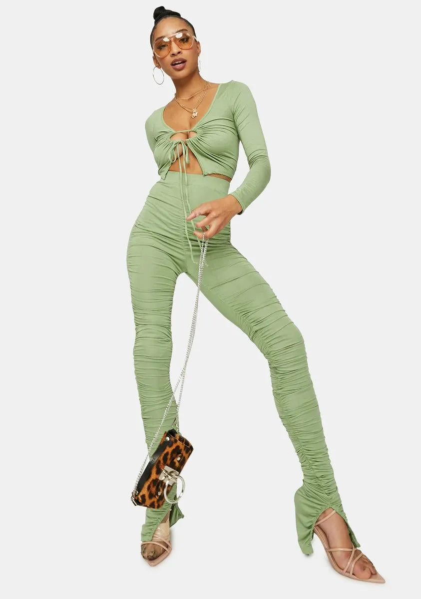 Sage Know My Value Ruched Pants Set sold by Dolls Kill product image thumbnail 3