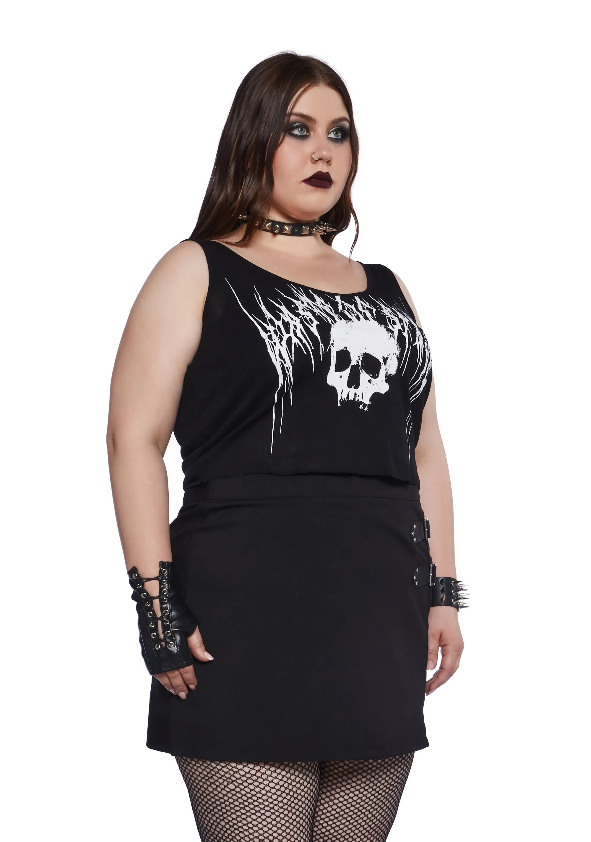 Plus Waste of Space Tank Top sold by Dolls Kill product image thumbnail 4