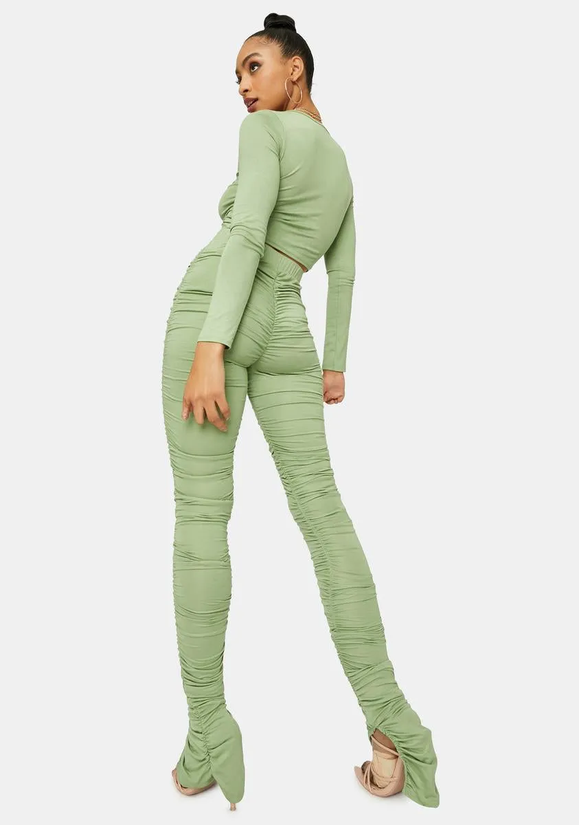 Sage Know My Value Ruched Pants Set sold by Dolls Kill product image thumbnail 4