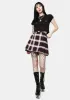Vivienne Plaid Mini Skirt sold by Dolls Kill