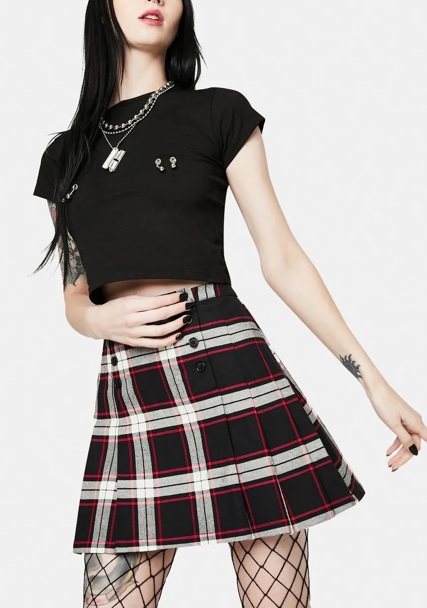 Vivienne Plaid Mini Skirt sold by Dolls Kill