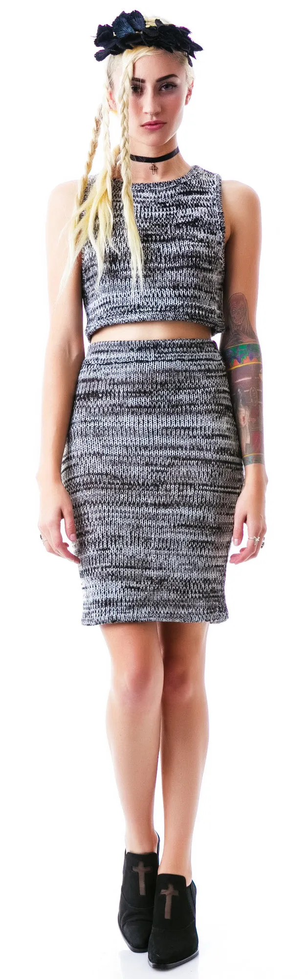 Sporty Knit Crop Top sold by Dolls Kill product image thumbnail 5