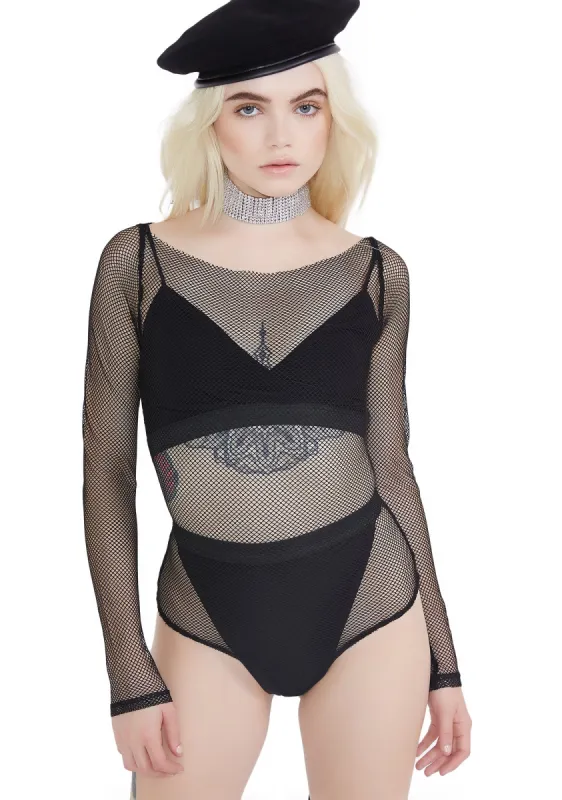 So Enticing Fishnet Bodysuit sold by Dolls Kill