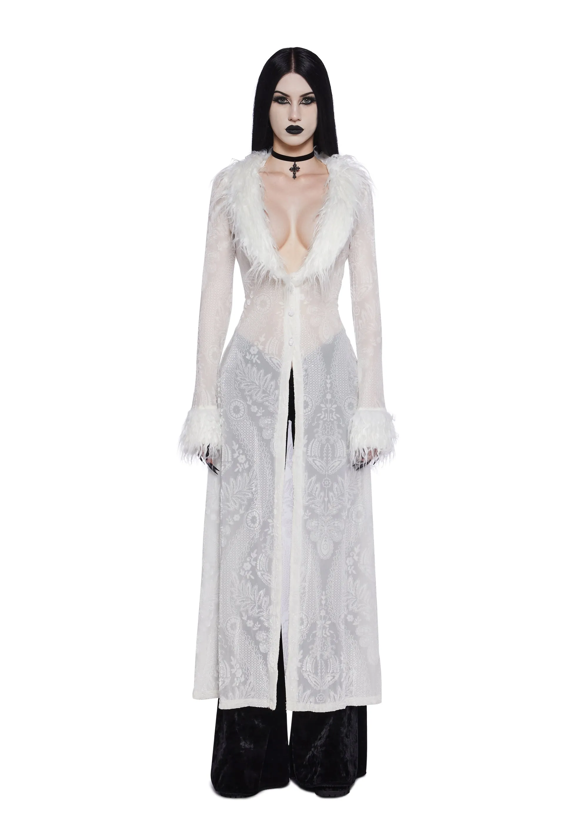 Shattered Illusions Duster Jacket sold by Dolls Kill