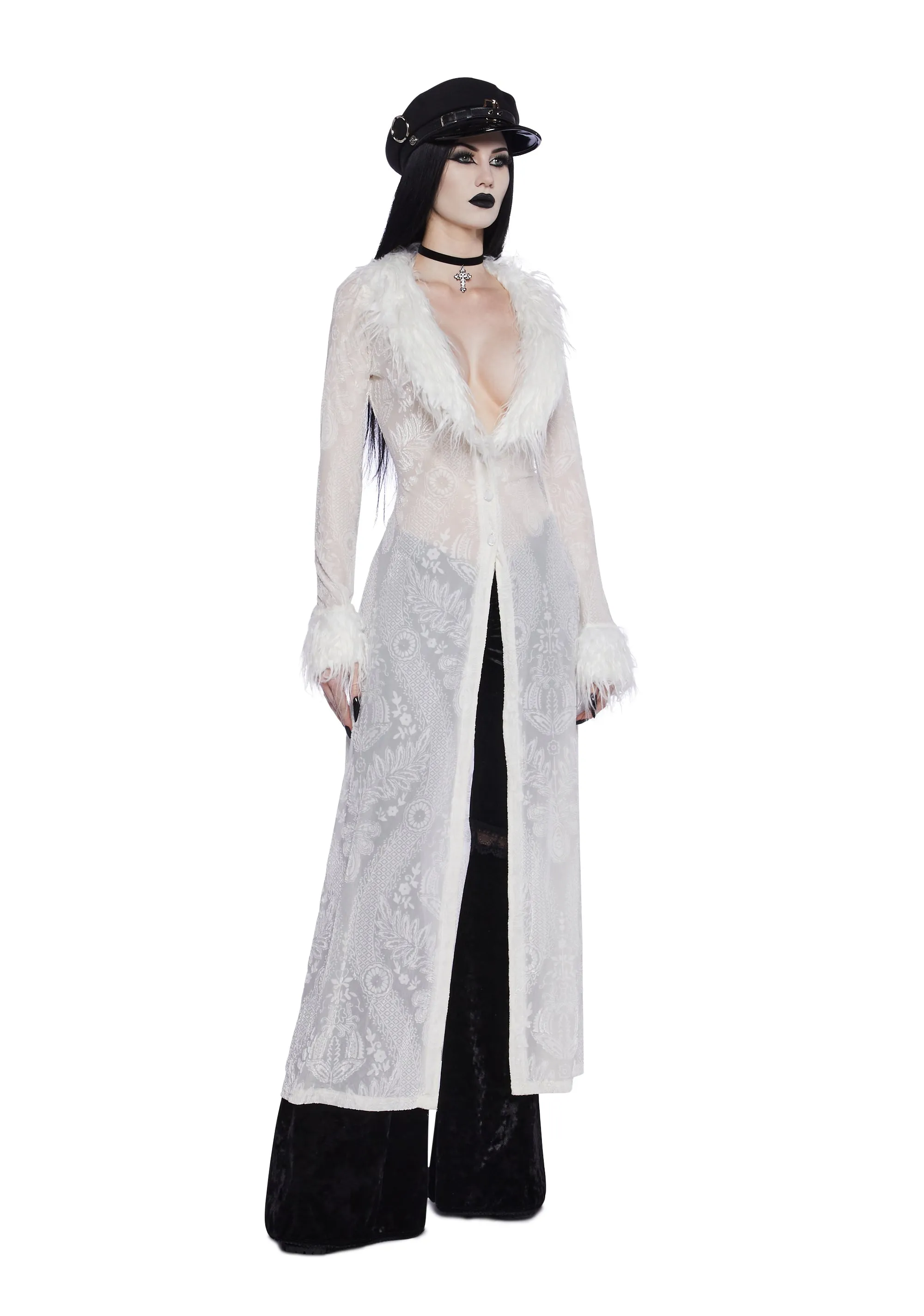 Shattered Illusions Duster Jacket sold by Dolls Kill product image thumbnail 2