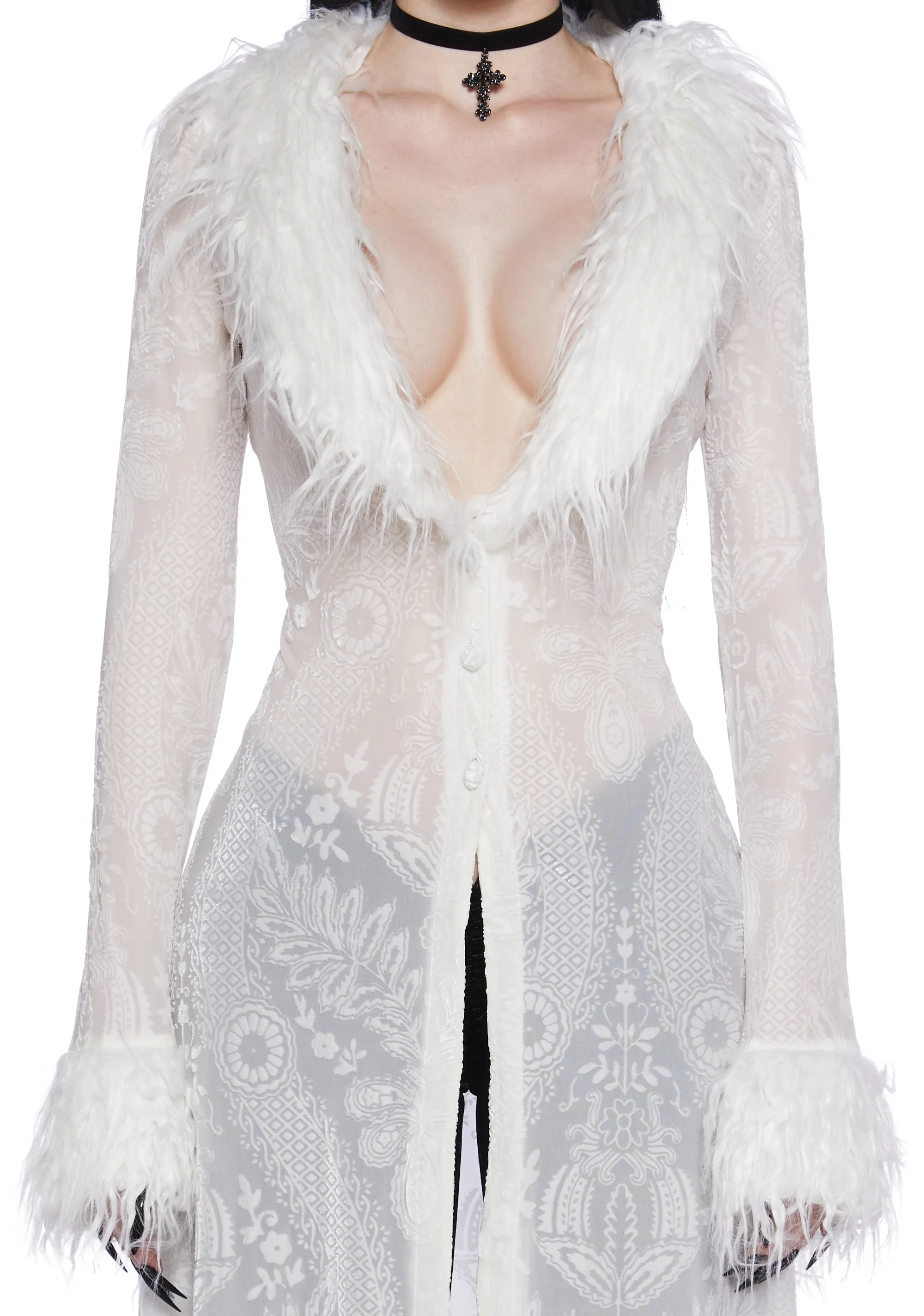 Shattered Illusions Duster Jacket sold by Dolls Kill product image thumbnail 4