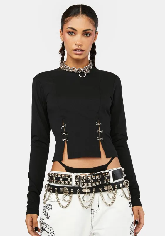 Split Top sold by Dolls Kill