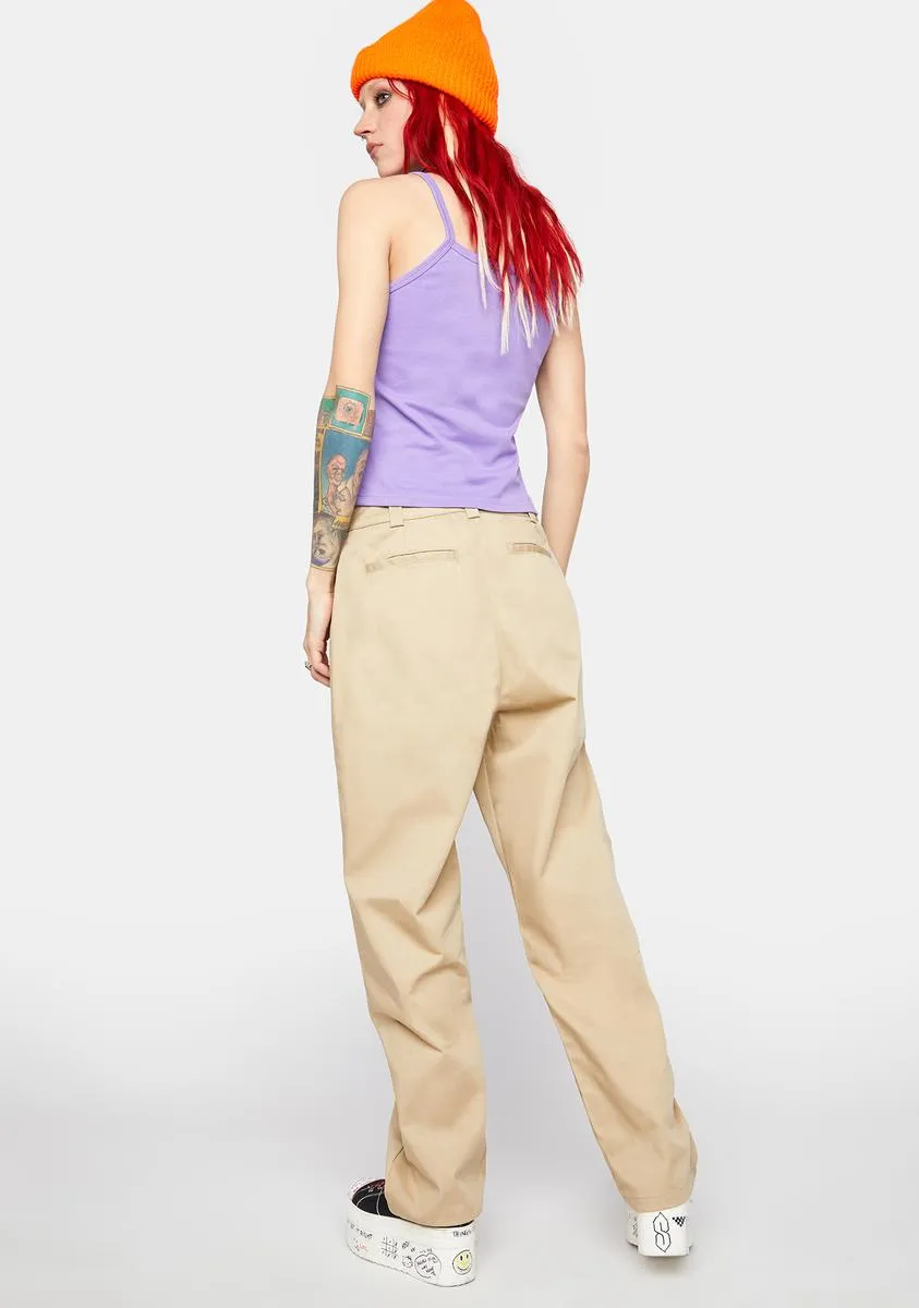 Tan Women's Skate Pants sold by Dolls Kill product image thumbnail 4