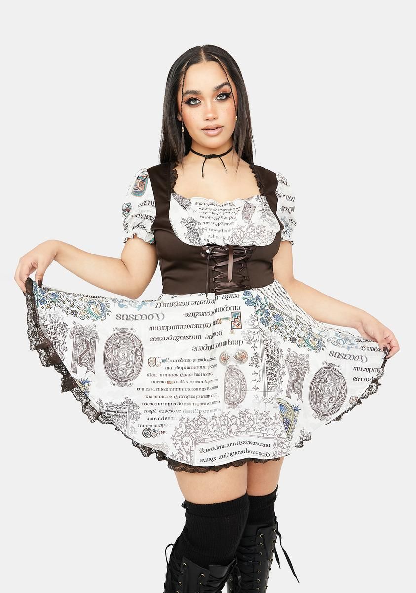 Plus See The Unseen Underbust Dress sold by Dolls Kill
