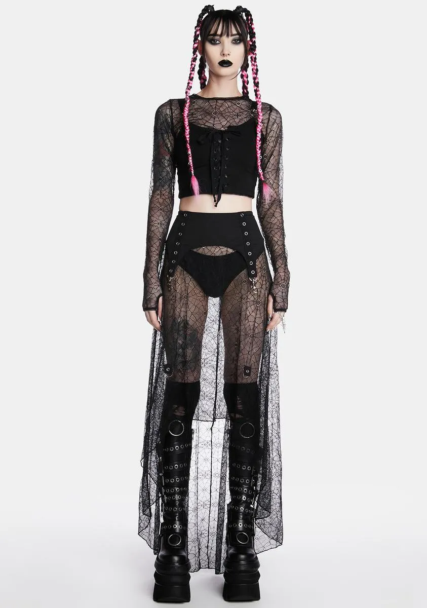 Pretty Poison Lace Top Set sold by Dolls Kill product image thumbnail 3