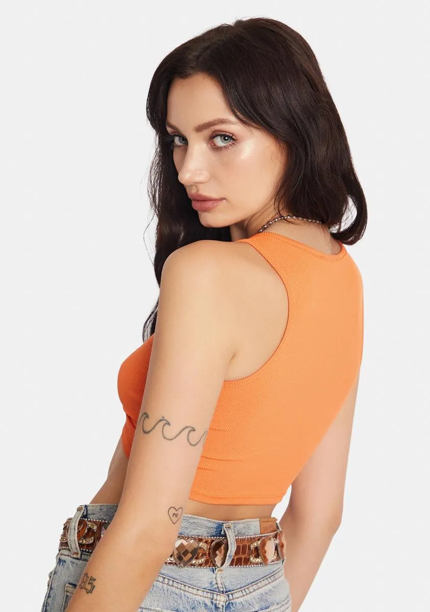 Orange Viper Crop Top sold by Dolls Kill product image thumbnail 4