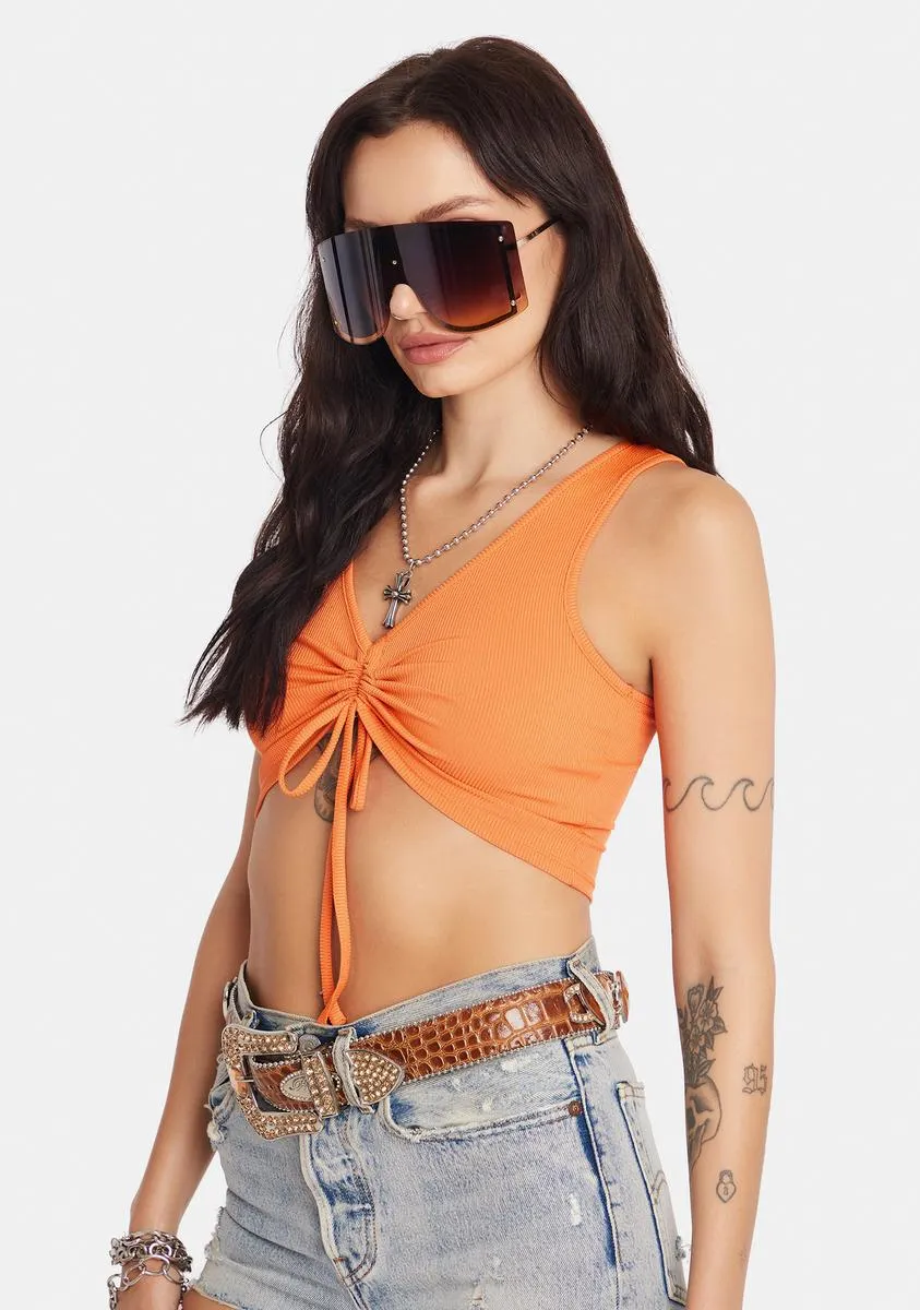 Orange Viper Crop Top sold by Dolls Kill product image thumbnail 2