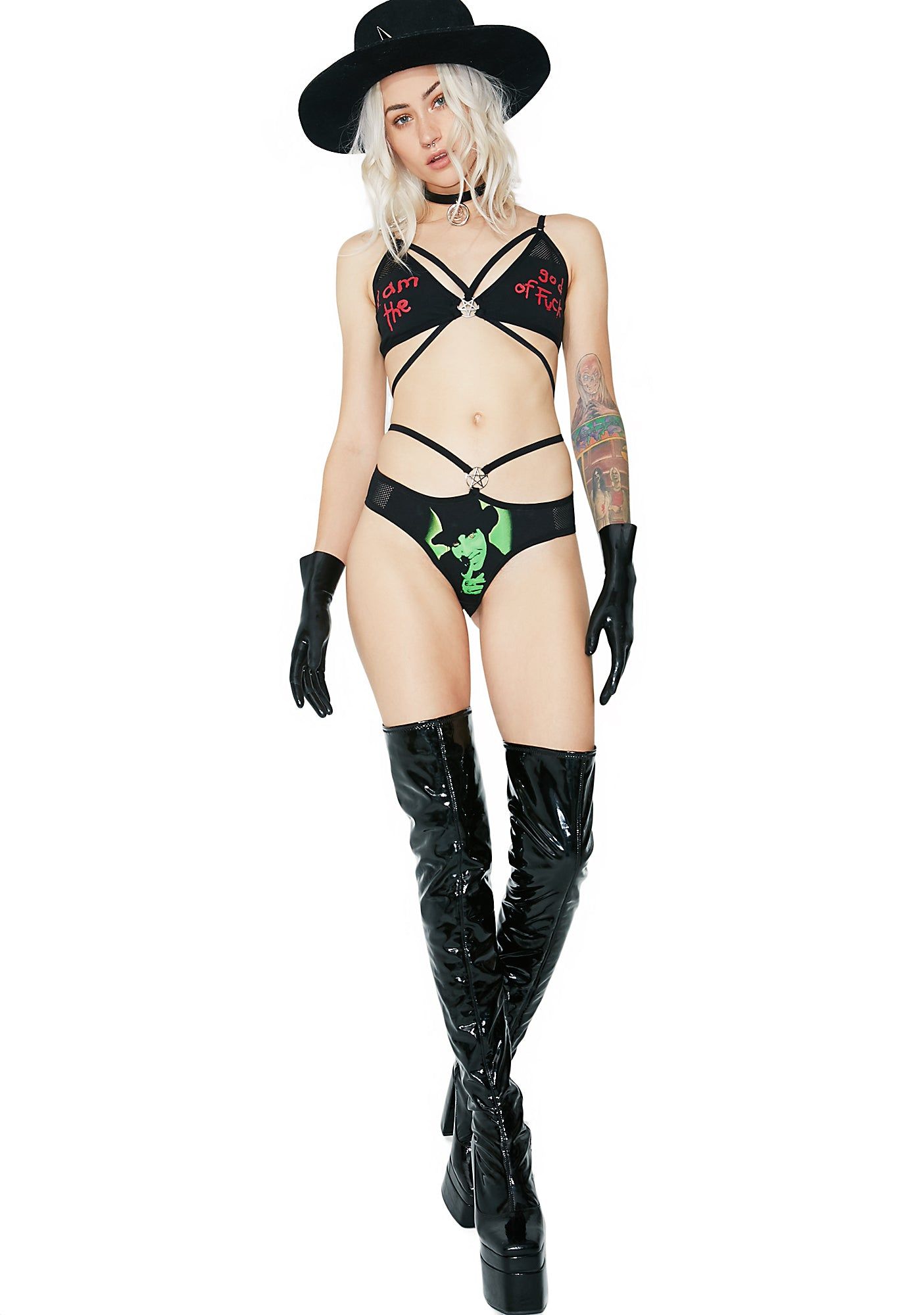 Beware Of God Bralette sold by Dolls Kill product image thumbnail 5