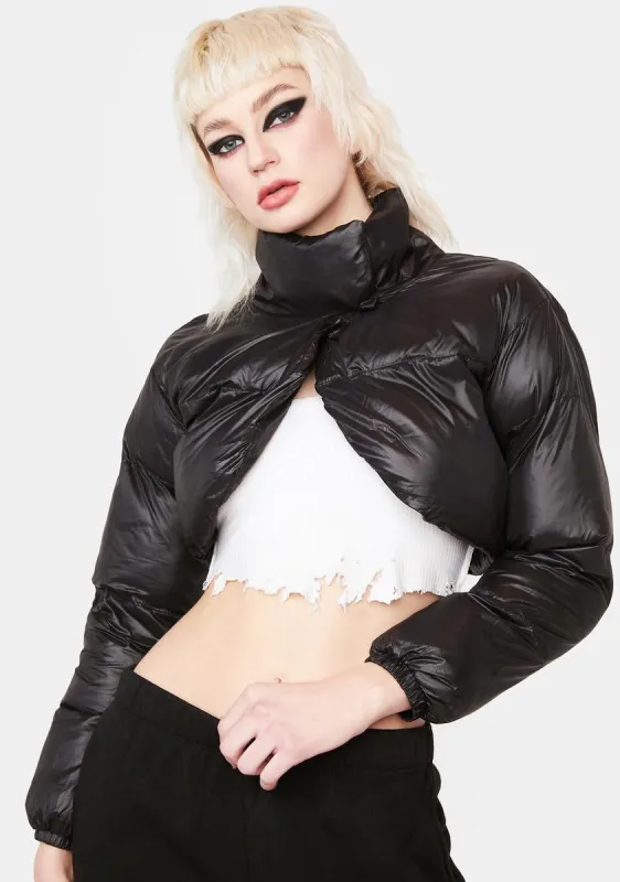 Nocturnal Got Your Guard Up Puffer Jacket sold by Dolls Kill