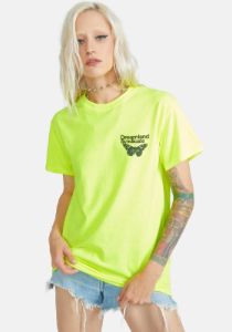 Neon Butterfly Graphic Tee sold by Dolls Kill