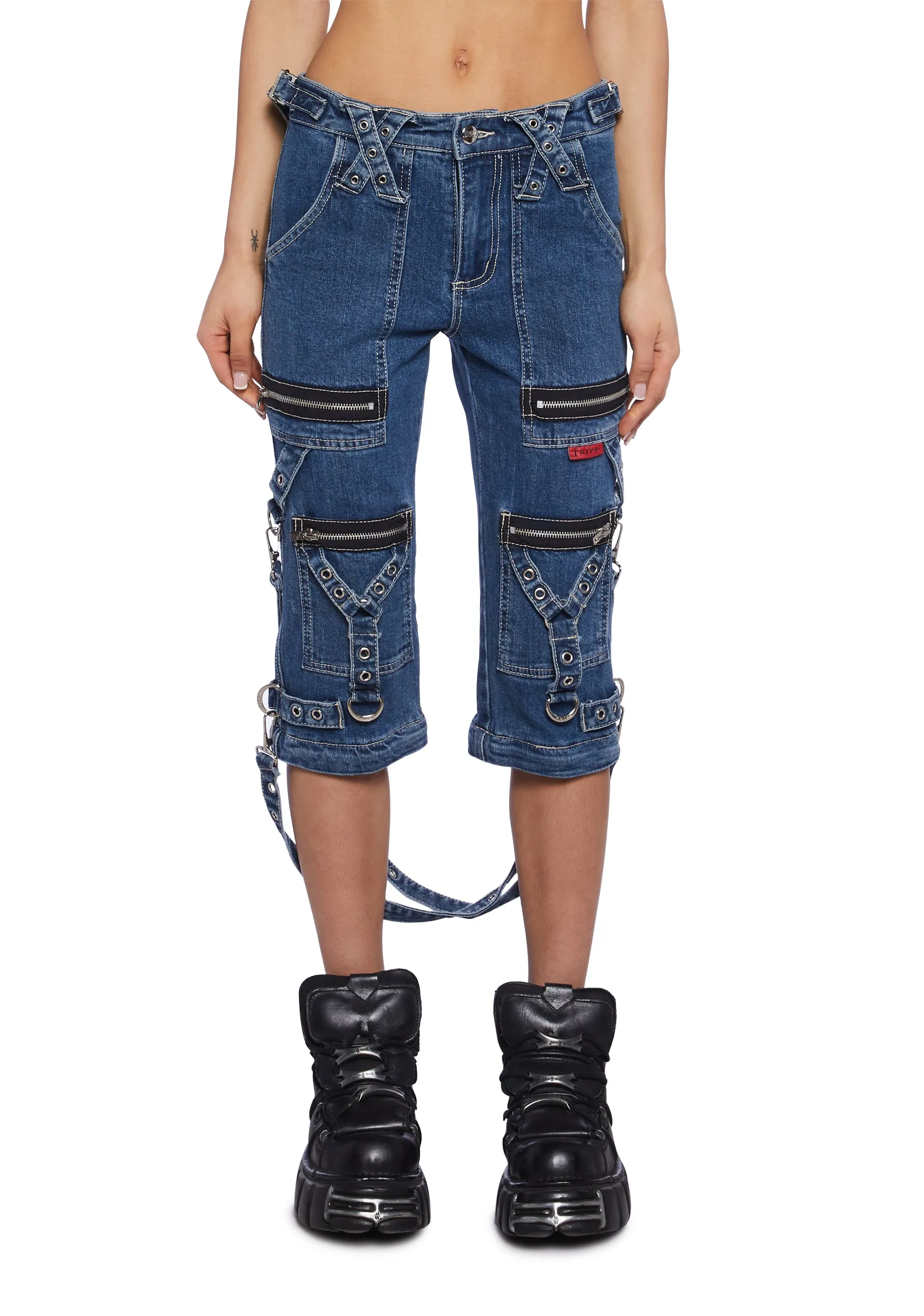 Zip to Zip Pants - Blue Denim sold by Dolls Kill product image thumbnail 3