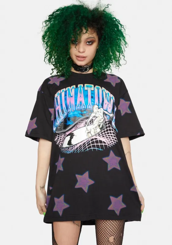 Ride The Wave Glitch Graphic Tee sold by Dolls Kill
