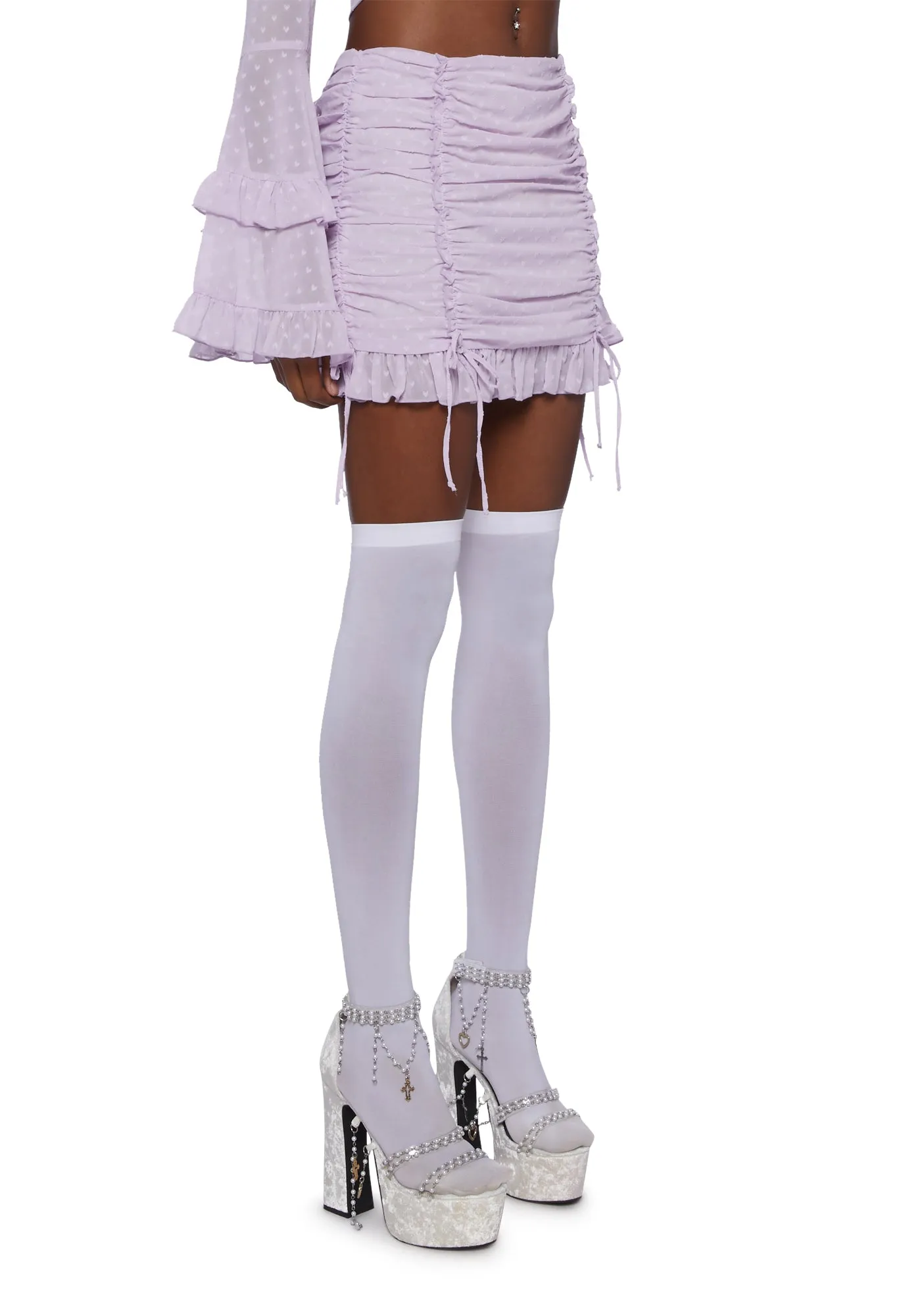 Hearts Aglow Mini Skirt sold by Dolls Kill product image thumbnail 3