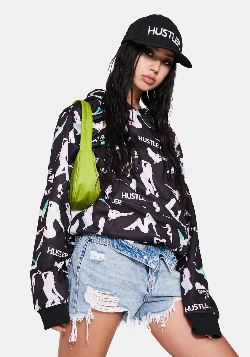 x Hustler Pattern Hoodie sold by Dolls Kill product image thumbnail 2
