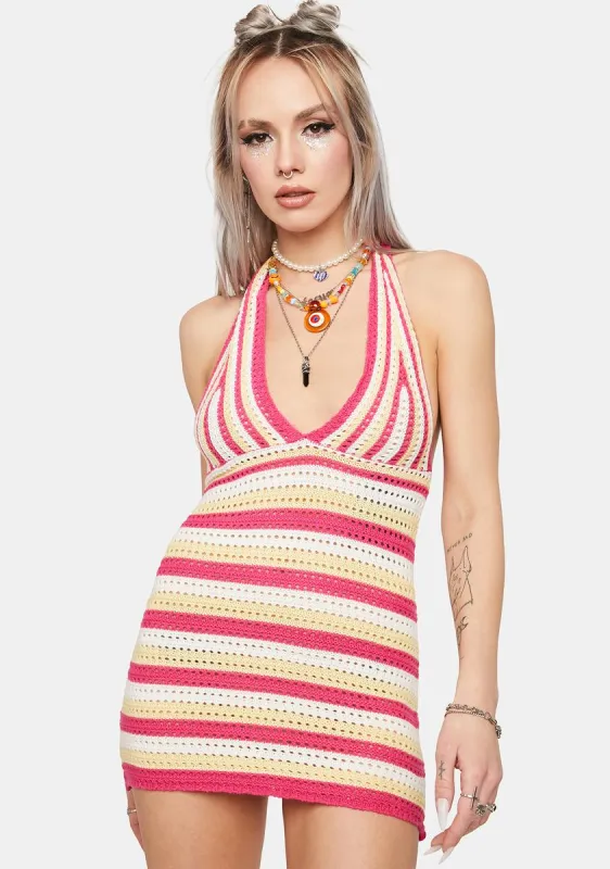 Embrace The Heat Crochet Dress sold by Dolls Kill