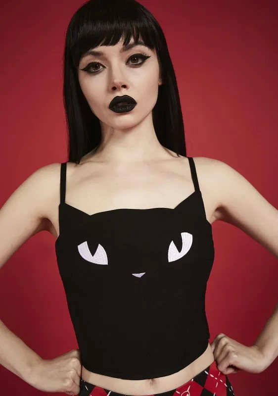 She's A Mystery Corset Top sold by Dolls Kill