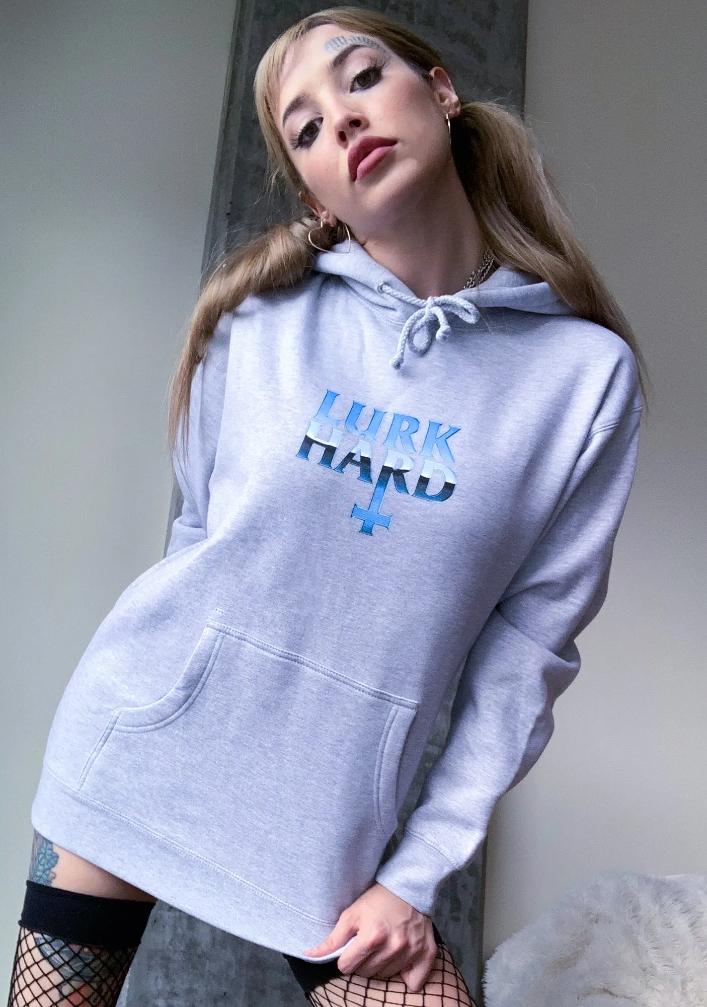 Grey Chrome Pullover Hoodie sold by Dolls Kill product image thumbnail 2