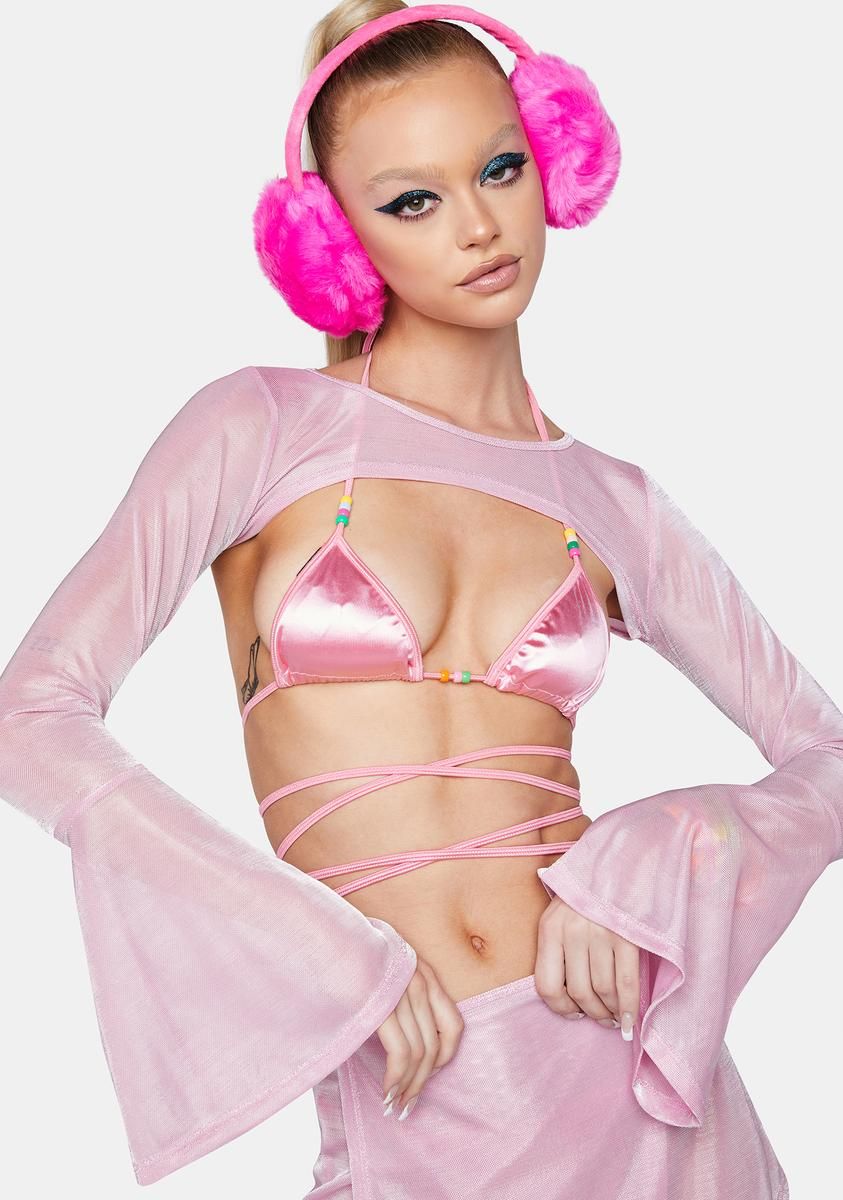 Kiss My Bass Sheer Shrug sold by Dolls Kill