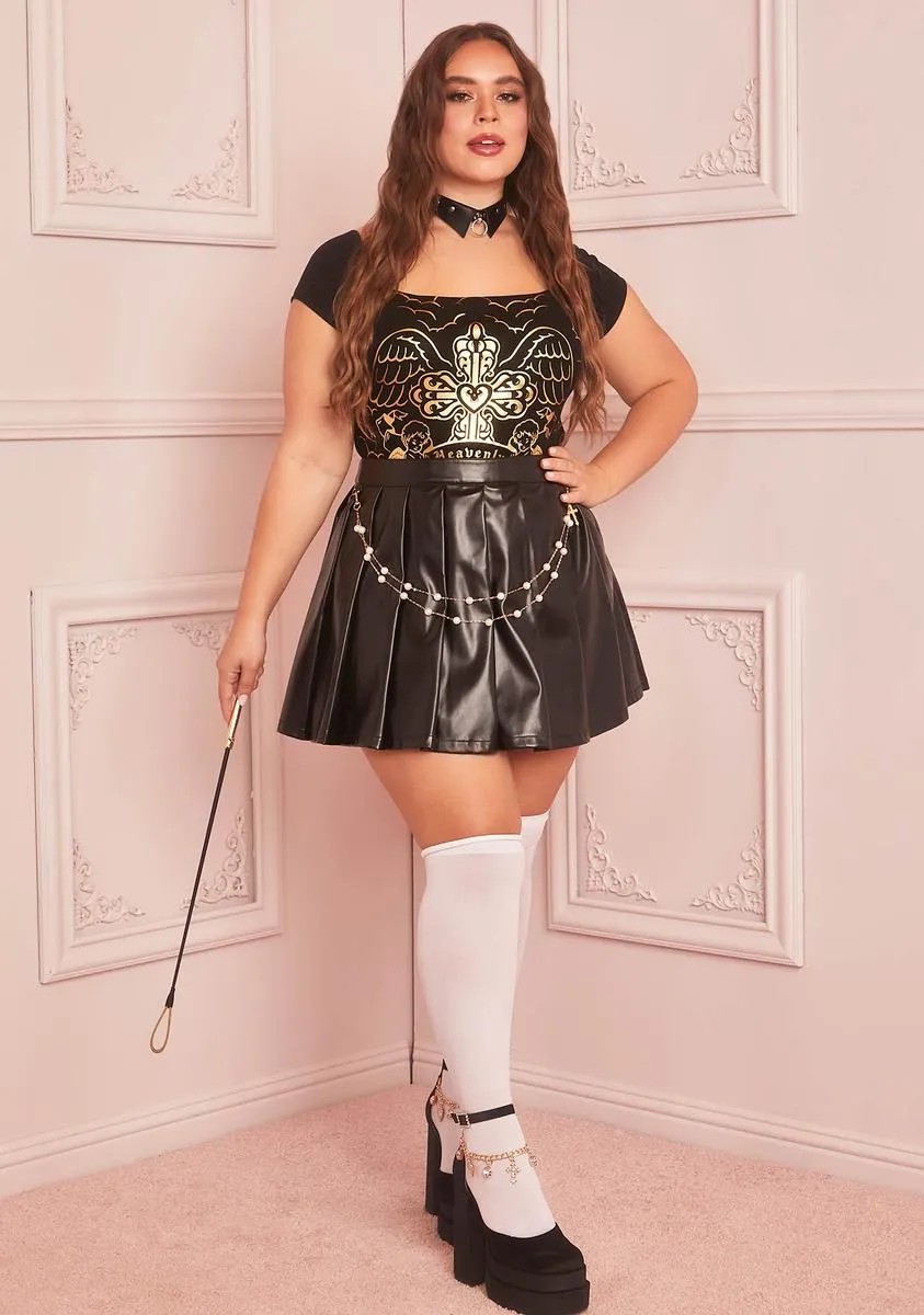 Plus Wishful Thinking Pleated Skirt sold by Dolls Kill product image thumbnail 3