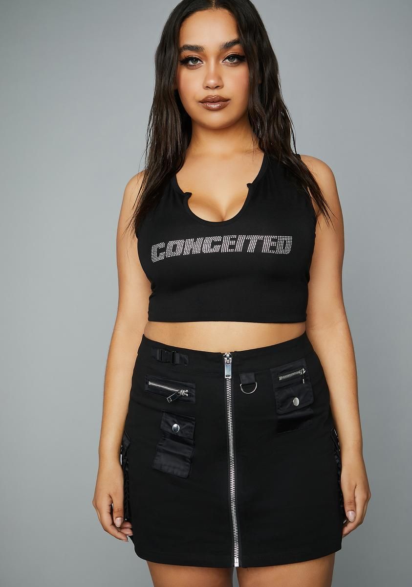 Plus Taking Over Cargo Skirt sold by Dolls Kill product image thumbnail 2