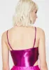 Leave 'Em Shook Metallic Bodysuit sold by Dolls Kill