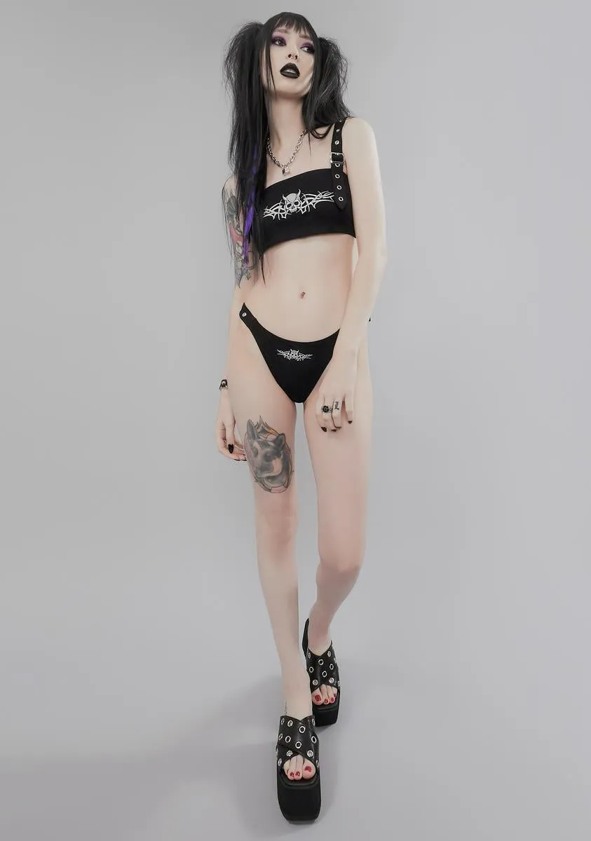 Skeletons In The Closet Lingerie Set sold by Dolls Kill product image thumbnail 3