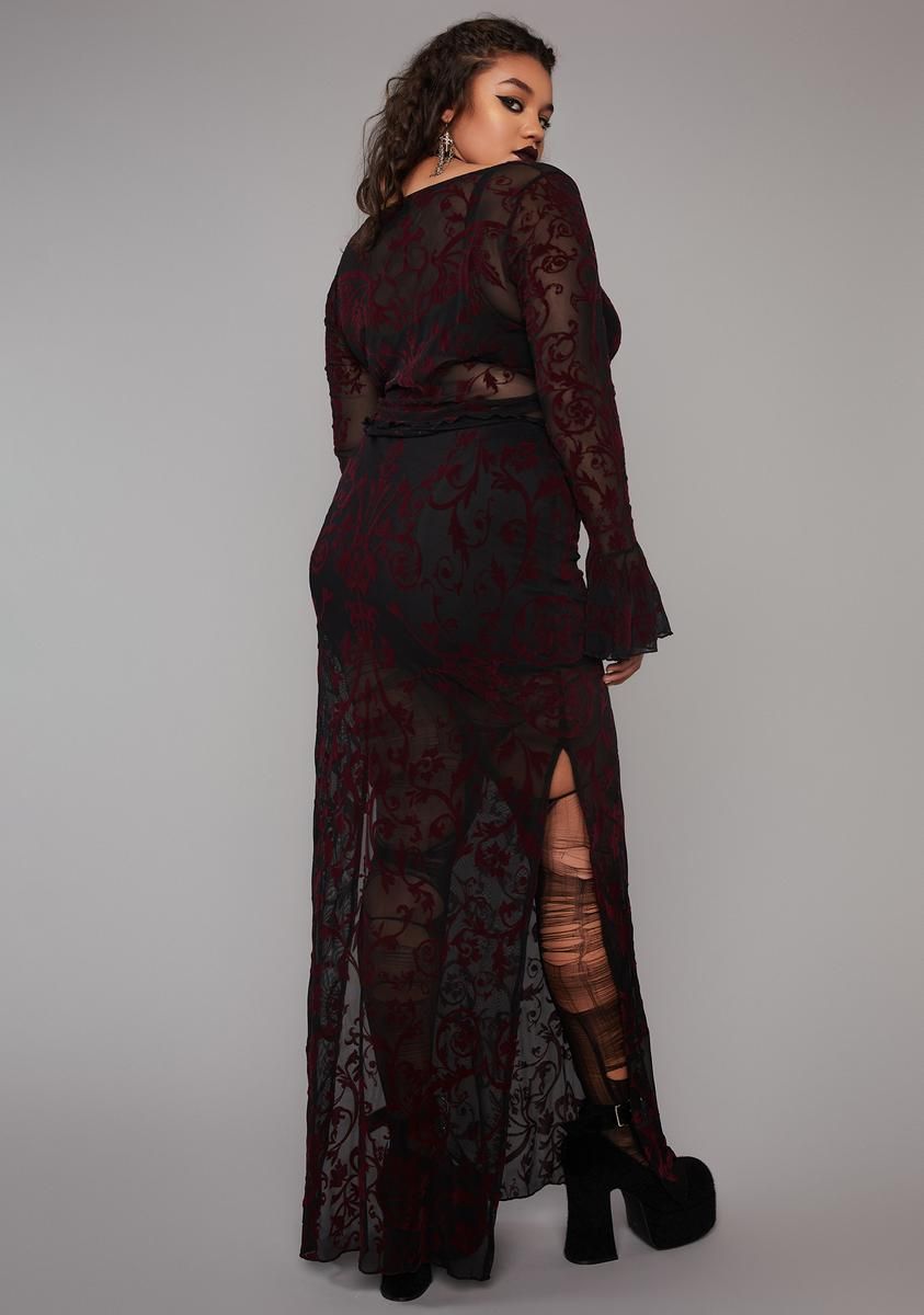 Plus Death Unites Us Maxi Skirt sold by Dolls Kill product image thumbnail 4