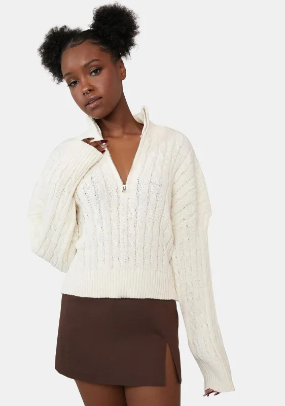 Fall For Everything Knit Sweater sold by Dolls Kill