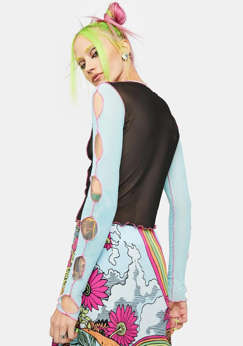 Scenic Route Mesh Top sold by Dolls Kill product image thumbnail 4