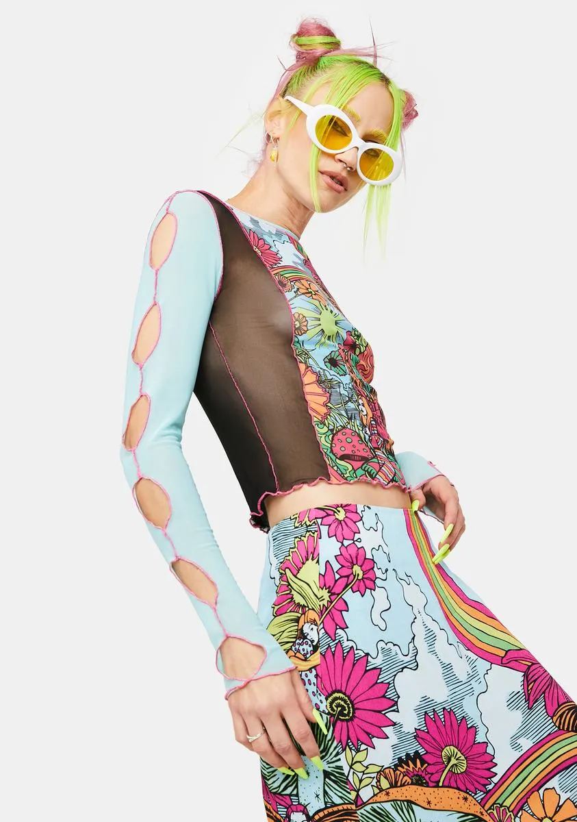 Scenic Route Mesh Top sold by Dolls Kill product image thumbnail 2