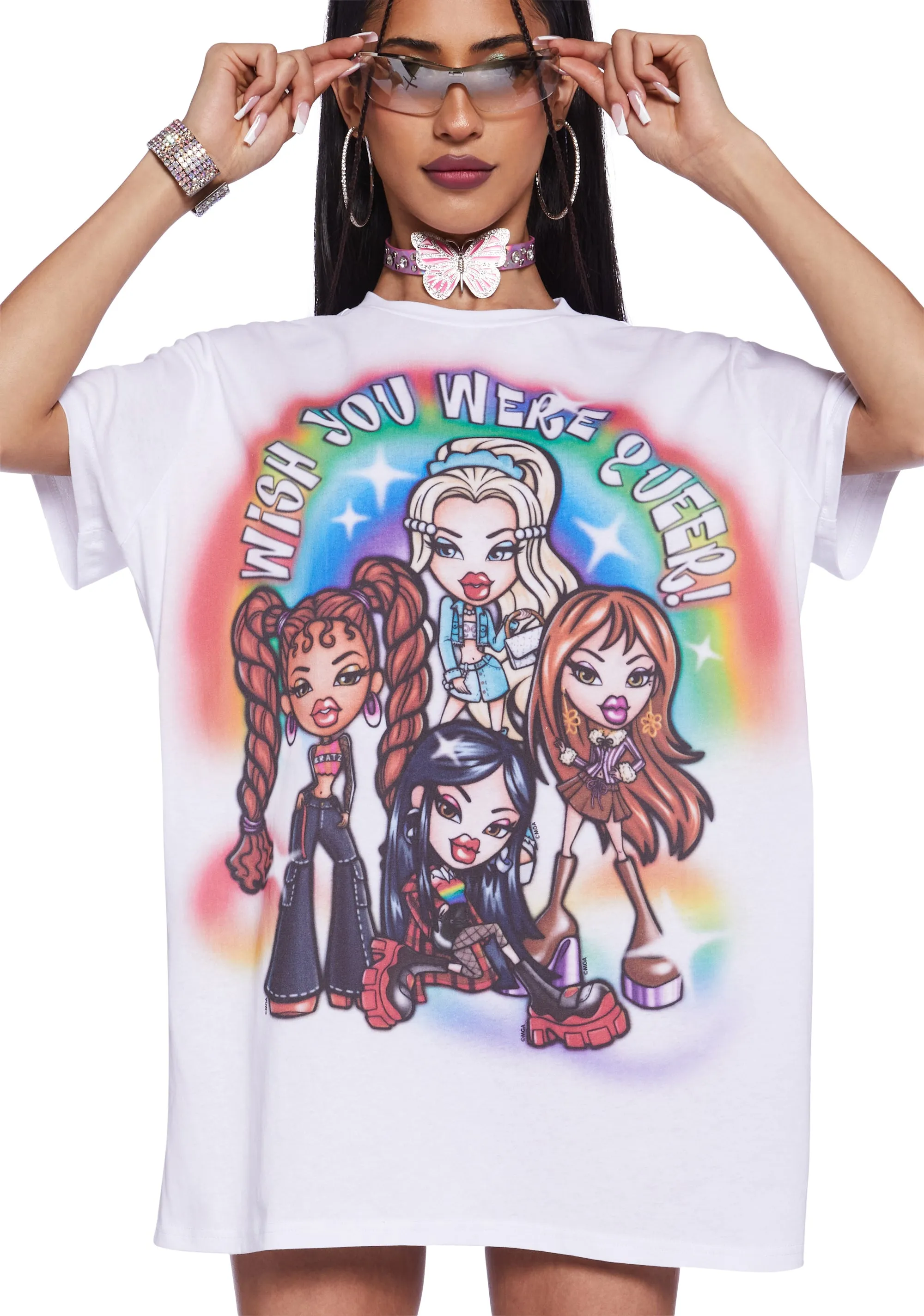 Wish You Were Graphic Tee sold by Dolls Kill product image thumbnail 4