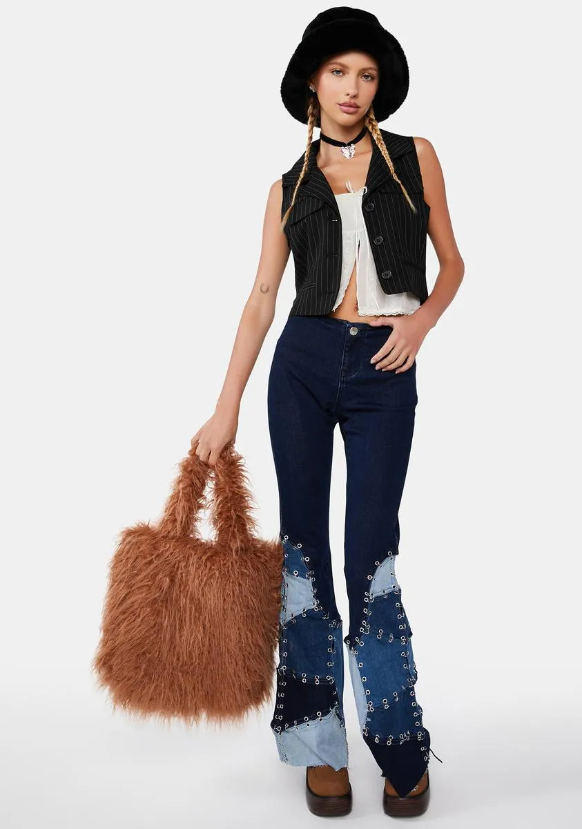 Passport Approved Patchwork Flares sold by Dolls Kill product image thumbnail 3