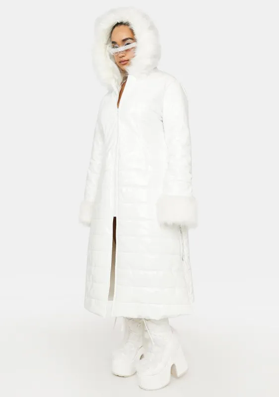 Plus Winter Strike Longline Puffer Coat sold by Dolls Kill