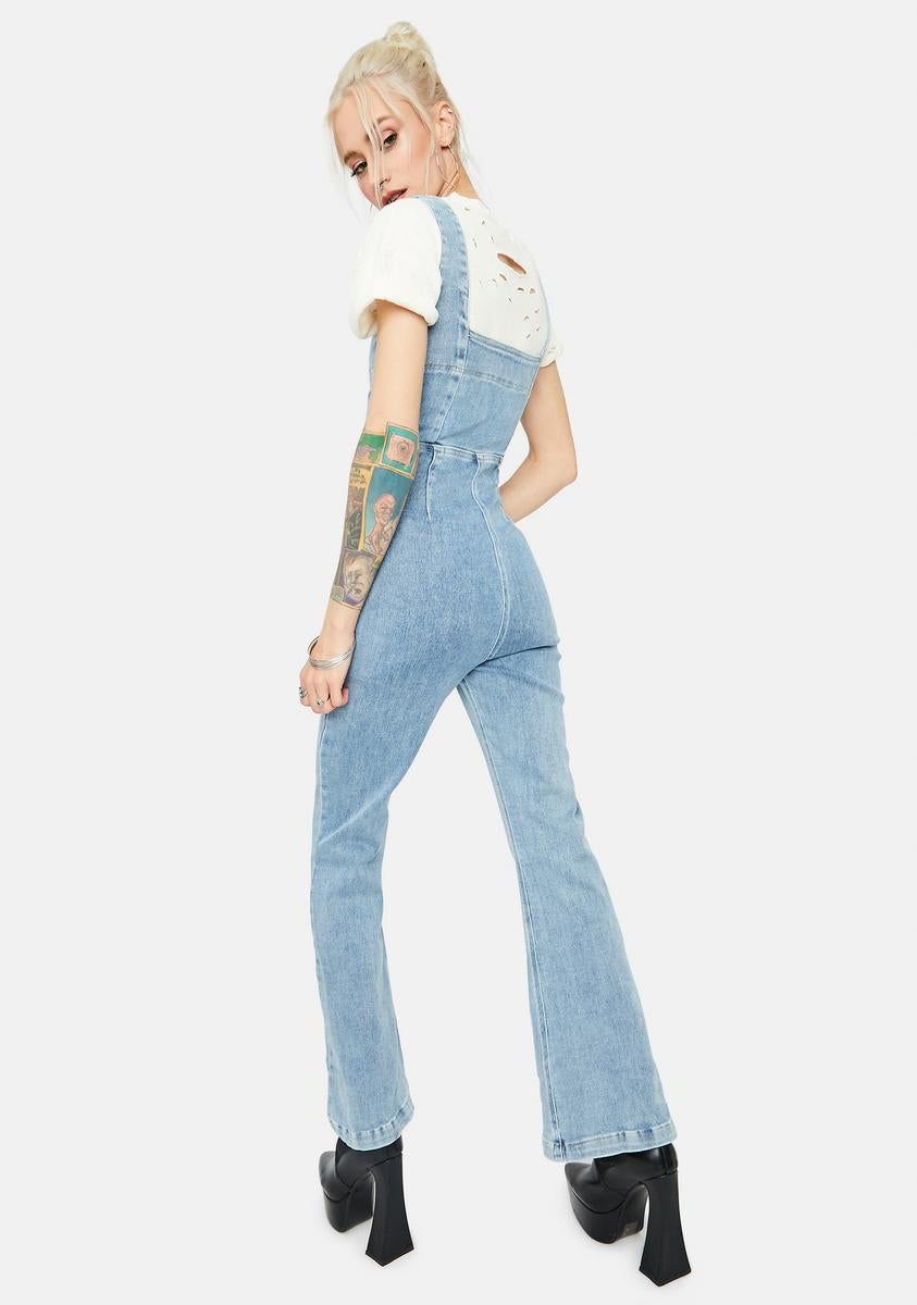 Tweet N Delete Denim Jumpsuit sold by Dolls Kill product image thumbnail 4