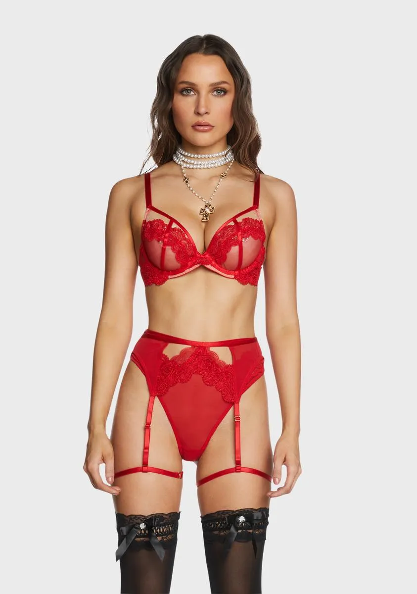 Maisie Lace Balconette Bra sold by Dolls Kill