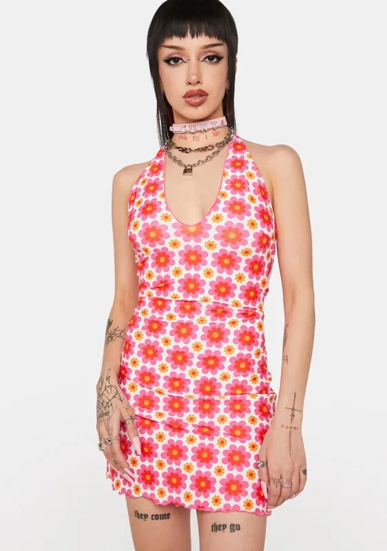 Live And Let Live Floral Mini Dress sold by Dolls Kill