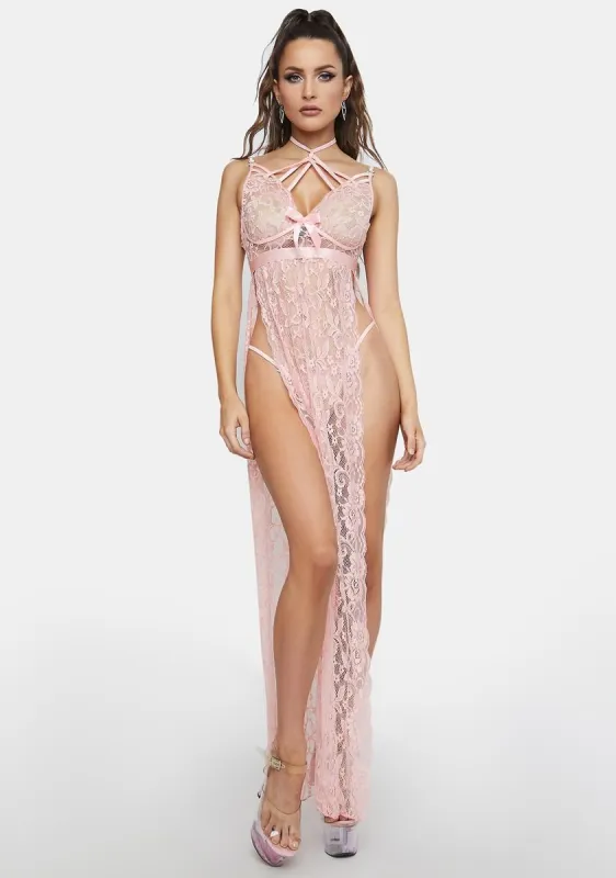 Keen Pleasures Nightgown Set sold by Dolls Kill