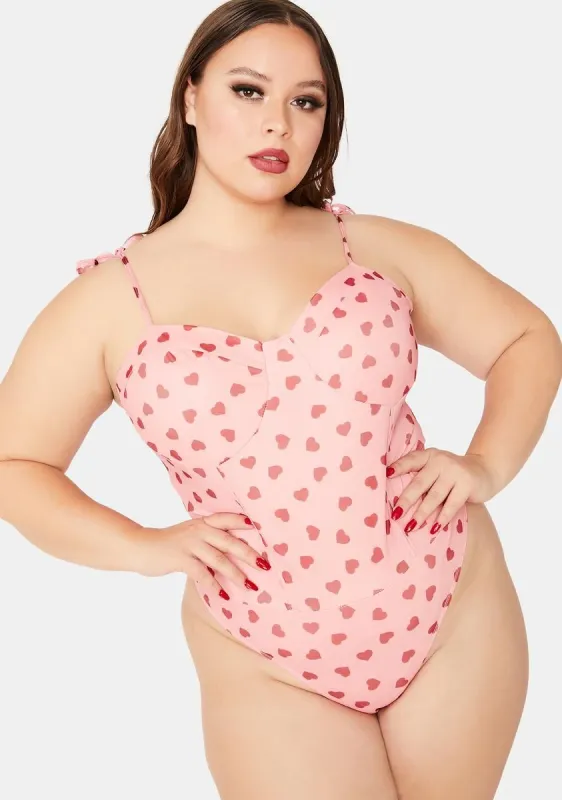 She's Cuter Than Ever Heart Bodysuit sold by Dolls Kill