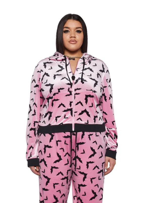 Plus Sweet Bat Behavior Cropped Hoodie sold by Dolls Kill