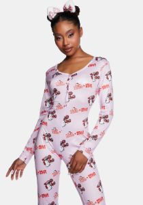 Pink Onesie Pajamas sold by Dolls Kill