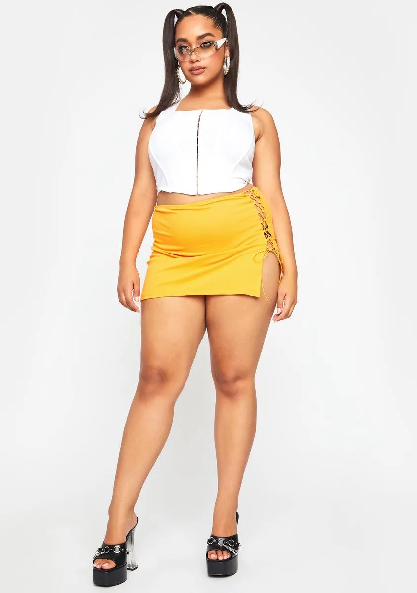 Plus Ivory Down For It Corset Top sold by Dolls Kill product image thumbnail 3